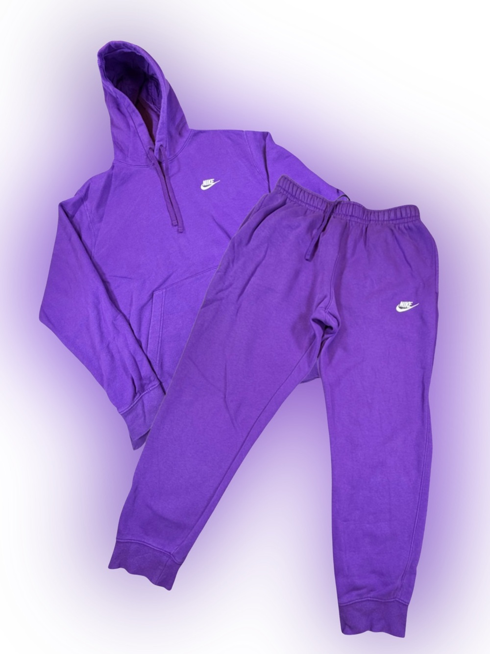 Men’s Nike Purple Hoodie and Sweatpants/Jogger Set Size L